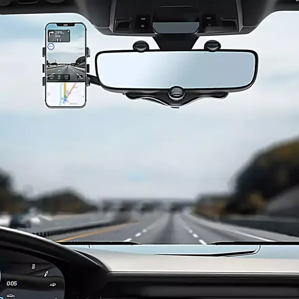 Car Mirror Phone Stand / حامل الموبايل لمرآة السيارة