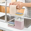 Soap Dispenser Manual Press/أستاند الاسفنج مع موزع الصابون