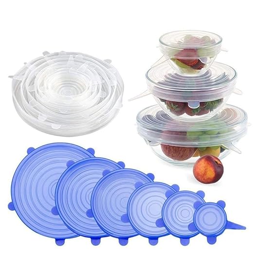 Silicone covers for dishes/اغطية الاطباق السيلكون