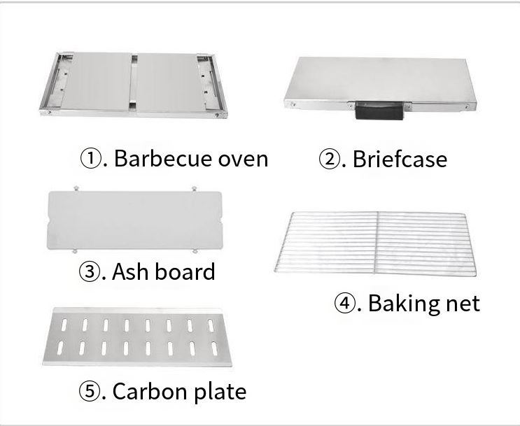 Dual-purpose folding grill Stainless steel/شواية قابلة للطي مزدوجة الغرض من الاستانلس ستيل