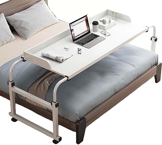 MOVABLE BED TABLE DESK /مكتب وطاولة متحركة 2 في 1
