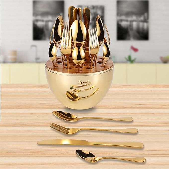 Egg-Shaped Tableware Cutlery Box