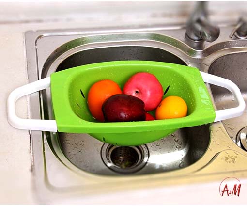Vegetable Laundry Basket With Handle/سلة غسيل الخضار بمقبض