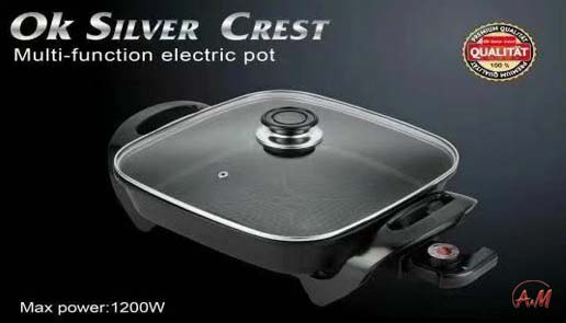 SILVER CREST MULTI-FUNCTION ELECTRIC POT / قدر كهربائي متعدد الاستخدام من سيلفر كريست