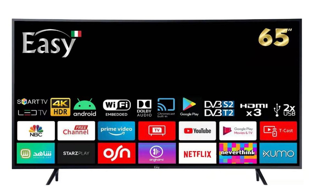 EASY HUD TV 65 4K   شاشة ذكية من ماركة ايزي