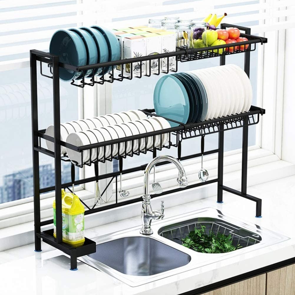 Double Layer kitchen rack/ستاند التنظيم للمطبخ فوق المغسلة المزدوج