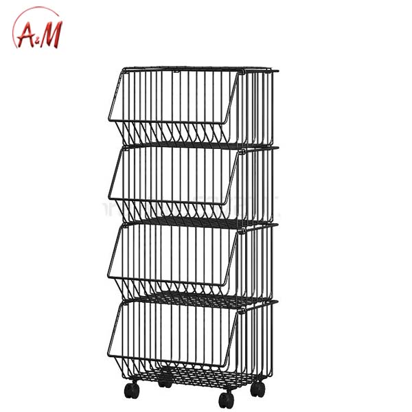 Aluminum basket with wheels/سلة المنيوم بعجلات