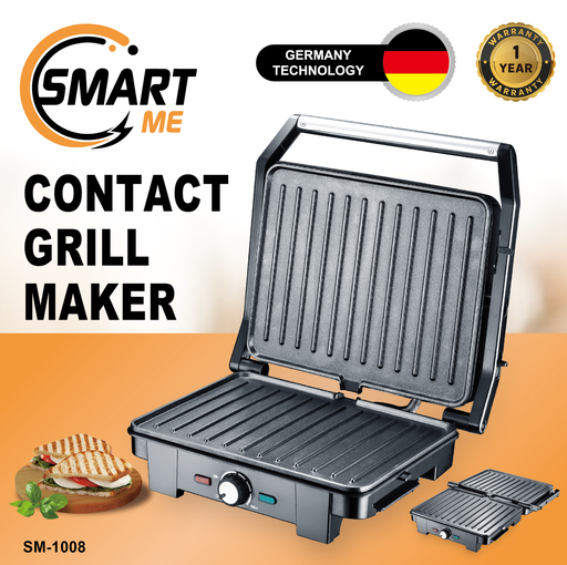 [SM-1008] SMART ME CONTACT GRILL MAKER/شواية كهربائية