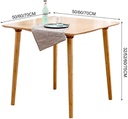 Square Wood Table / طاولة خشبية مربعية