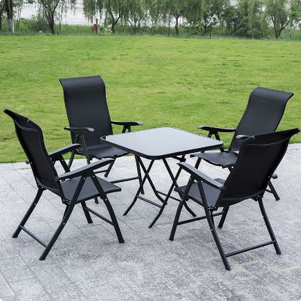 [BNO3111-1] OUTDOOR FOLDABLE TABLE&amp; CHAIR/طاولة وكرسي خارجي قابل للطي
